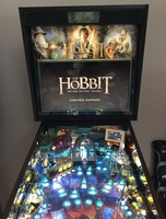 Image # 68322: The Hobbit Motion Picture Trilogy Limited Edition Illuminated Backglass 
(Serial number 08711254.)