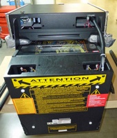 Image # 66386: KISS (Pro) German Backbox - Transport Position 
(Factory packing material can be seen supporting the backbox.)