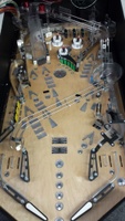 Image # 67914: Ghostbusters (Limited Edition) Operational Whitewood 
(The designer informed us that the center shots on this playfield had not yet been redesigned to what was used in production games.)