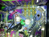 Image # 68504: Ghostbusters (Limited Edition) Upper Playfield - Buildings Removed 
(Serial number E 258926.)