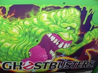 Image # 68495: Ghostbusters (Limited Edition) Cabinet Side - Detail 
(Serial number E 258955.)