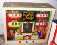 Image # 25048: Dancing Lady Sample Game - Shorter Backbox 
(Serial number '01099 S'.)