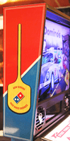 Image # 74311: Domino�s Spectacular Pinball Adventure (Standard Edition) Backbox - Left 
(Photographed at the 2016 Texas Pinball Festival.)