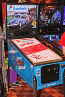 Image # 74317: Domino�s Spectacular Pinball Adventure (Standard Edition) Illuminated Full View 
(Photographed at the 2016 Texas Pinball Festival.)