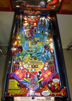 Image # 71510: Marvel Spider-Man (Home Edition) Illuminated Playfield 
(Serial number 263023.)