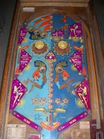 Image # 38047: De-Icer Playfield 
(The outlane tilt reset rollunder wire is missing from this game.)