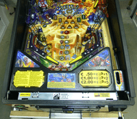 Image # 73121: Iron Maiden Legacy Of The Beast (Pro) Lower Playfield 
(Serial number E277371.)
