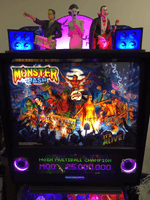 Image # 78495: Monster Bash (Remake Limited Edition) Illuminated Backbox and Topper 
(Limited Edition number 355 of 1250.)
