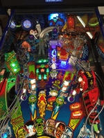 Image # 78499: Monster Bash (Remake Limited Edition) Illuminated Upper Playfield 
(Limited Edition number 355 of 1250.)