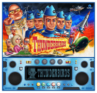 Image # 74587: Thunderbirds Original Translite Artwork 
(Artist is Federico Barbato.Hand drawn digital painting.Dimensions 28 5/32 inches by 26 31/32 inches.)