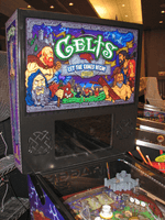 Image # 79843: Celts Prototype Game - Plastic Backglass 
(Photographed at Pinball Expo 2019 in Chicago.)