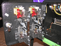 Image # 79859: Celts Prototype Game - Inside Coin Door 
(Photographed at Pinball Expo 2019 in Chicago.)