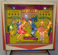 Image # 61039: Discotek Illuminated German Backglass 
(Serial number DK 1092.)