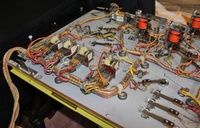 Image # 71942: Dixieland Under Upper Playfield 
(All parts and white labels are original to this game except some plunger lever arms were worn and had to be replaced. Serial number 3232.)