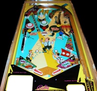 Image # 71935: Dixieland Cleaned and Polished Playfield 
(The pop bumper caps are reproduction. All other parts are original. The playfield has not been repainted but has been cleaned, waxed, buffed, and photographed in bright light. Serial number 3232.)