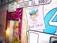 Image # 24932: Dodge City 4th Player - 'Billy The Kid' 
(Plexiglas backglass.)