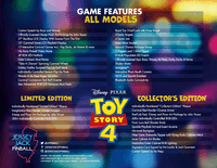 Image # 82825: Disney PIXAR Toy Story 4 (Collector's Edition) Flyer - Back