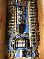 Image # 82797: Dogies Inside Cabinet - Replay Mode 
(The cable plug for the Add-A-Ball Relay Assembly can be seen here.)