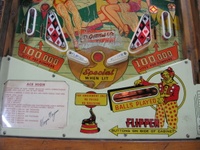 Image # 61278: Ace High Lower Playfield 
(The game designer has autographed the instruction/score card.)