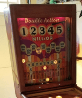 Image # 76243: Double Action Illuminated Backbox Animation 
(The front frame has been re-stained.)
