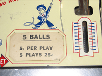 Image # 83602: Double Barrel Price Card 
(Photographed at the 2013 Pinball Expo in Chicago.)