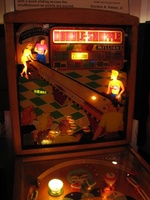 Image # 46760: Double-Shuffle Illuminated Backglass 
(Serial number 011269DS.)