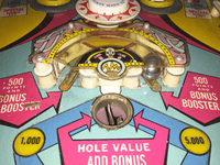 Image # 81516: Duotron Sample Game - Playfield - Detail 
(Serial number 01012 S.)