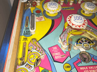 Image # 81517: Duotron Sample Game - Playfield - Detail 
(Serial number 01012 S.)