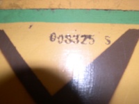 Image # 23692: Easy Aces Sample Serial Number 
(This is an Early Production game with serial number '008325 S'. The 'S' denotes 'Sample'.)
