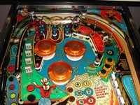 Image # 58773: Eight Ball Deluxe Prototype Game - Upper Playfield 
(Serial number EED9201.)