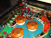 Image # 58774: Eight Ball Deluxe Prototype Game - Upper Playfield 
(Serial number EED9201.)