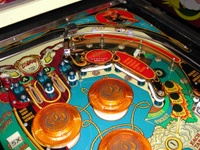 Image # 58775: Eight Ball Deluxe Prototype Game - Upper Playfield 
(Serial number EED9201.)