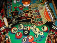 Image # 58776: Eight Ball Deluxe Prototype Game - Middle Playfield 
(Serial number EED9201.)