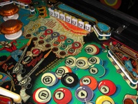 Image # 58778: Eight Ball Deluxe Prototype Game - Middle Playfield 
(Serial number EED9201.)