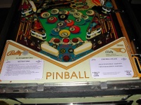 Image # 58780: Eight Ball Deluxe Prototype Game - Lower Playfield 
(Serial number EED9201.)
