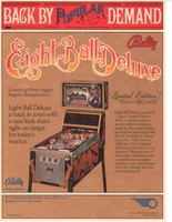 Image # 62645: Eight Ball Deluxe Limited Edition Flyer 
(From a factory-issued promotional folder.)