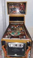 Image # 82062: Eight Ball Deluxe Limited Edition Rapid Fire Side Panel Game - Front View 
(Limited Edition serial number 2303.)