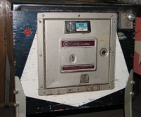Image # 57543: 8 Ball Coin Door 
(The front of this cabinet appears to have been repainted. Serial number 38610.)
