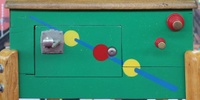 Image # 47774: "8 Ball" Cabinet - Front 
(The cabinet has been repainted but is included here to show its other features. Serial number 52250.)