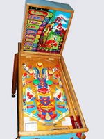 Image # 33680: El Paso Cabinet - Front View 
(The original color of the flippers is red.)