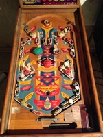 Image # 55108: El Paso Playfield 
(The original color of the flippers is red. Serial number 12325.)