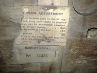 Image # 55113: El Paso Meter Plug Adjustment 
(This is located on the inside of the coin door. Serial number 12325.)
