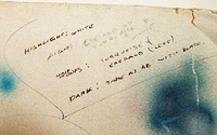 Image # 71165: Embryon Original Playfield Concept Artwork - Reverse - Detail 
(Artist is Tony Ramunni.Unidentified media on tagboard.Dimensions 17 inches by 24 inches.)