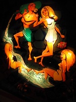 Image # 57947: Aquarius Illuminated Backglass - Detail