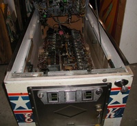 Image # 24844: Evel Knievel Inside Cabinet 
(Serial number 1150.)