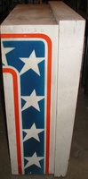 Image # 24848: Evel Knievel Backbox - Left 
(Serial number 1150.)