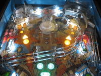 Image # 75206: Excalibur Illuminated Upper Playfield 
(Serial number 46800.)