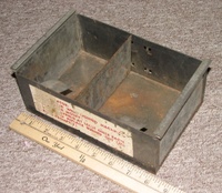 Image # 48839: Falstaff Coin Box 
(Coin box measures 8 inches long, 5 1/4 inches wide, and 3 inches high, not including the folded top edges. From the game with serial number D65761F.)
