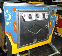 Image # 15606: Fireball Cabinet - Front 
(This US version was exported to Europe.)