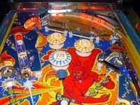 Image # 44011: Fireball Upper Playfield 
(Serial number 4436.)